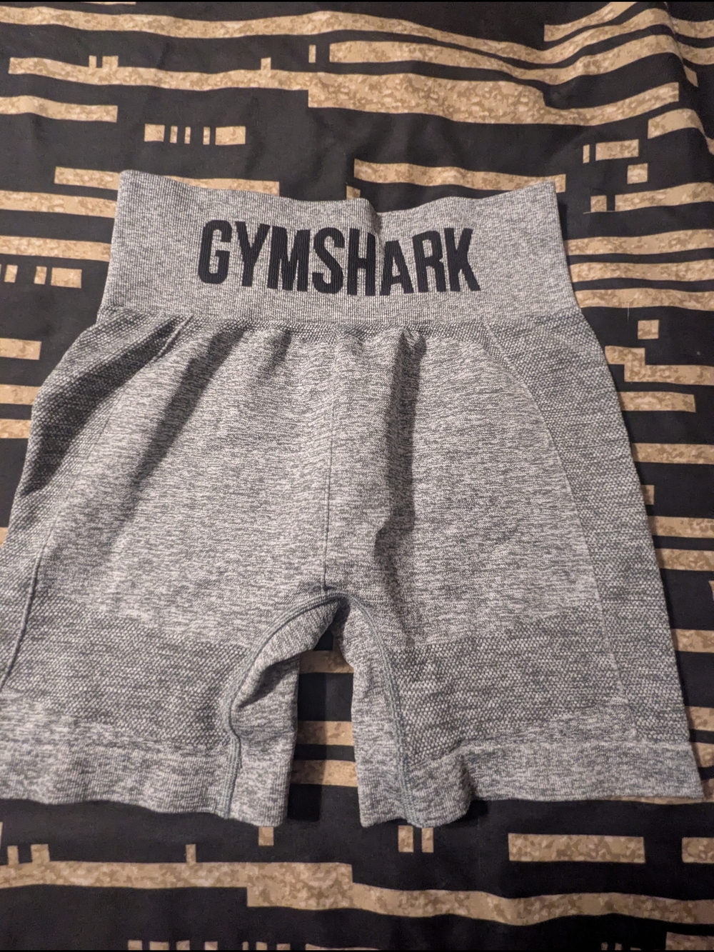 Gymshark Gray High-Rise Seamless Bike Shorts